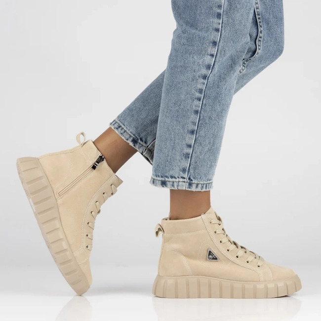 Leather boots Filippo DBT4146/23 BE beige