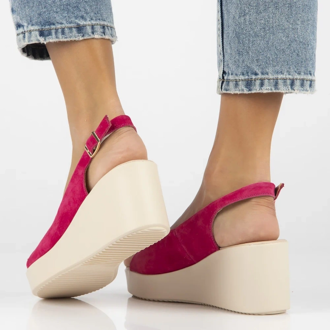 Leather sandals Filippo DS6204/24 FH pink