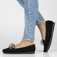 Leather loafers Filippo DP4549/23 BK black