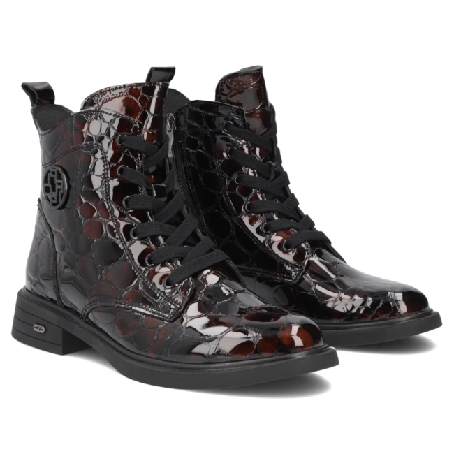 Leather ankle boots Filippo DBT7965/26 BR CR brown