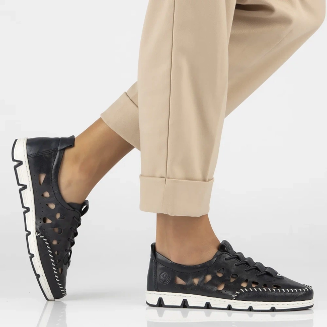 Leather Shoes Filippo 49956-14 blue