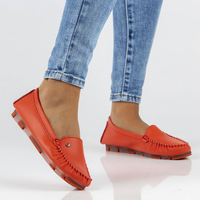 Leather loafers Filippo DP2037/22 RD LI red