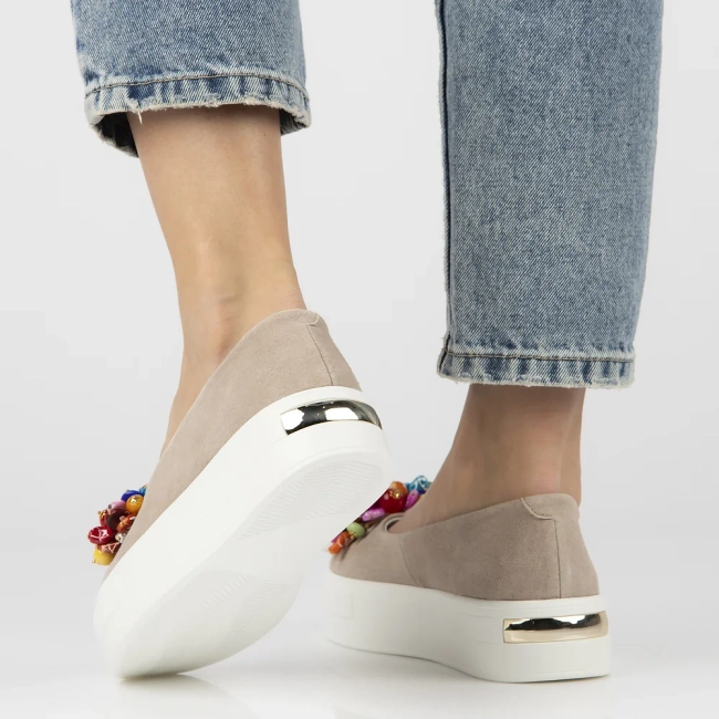 Leather shoes Filippo DP6024/25 BE beige