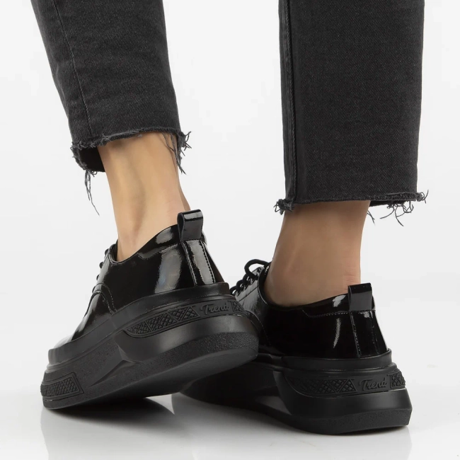 Leather shoes Filippo DP7303/25 BK black