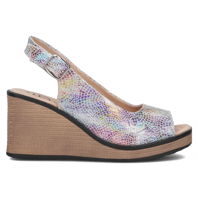 Leather sandals Filippo DS4508/24 MLT multicolor