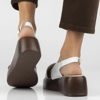 Leather sandals Filippo DS7584/26 WH white