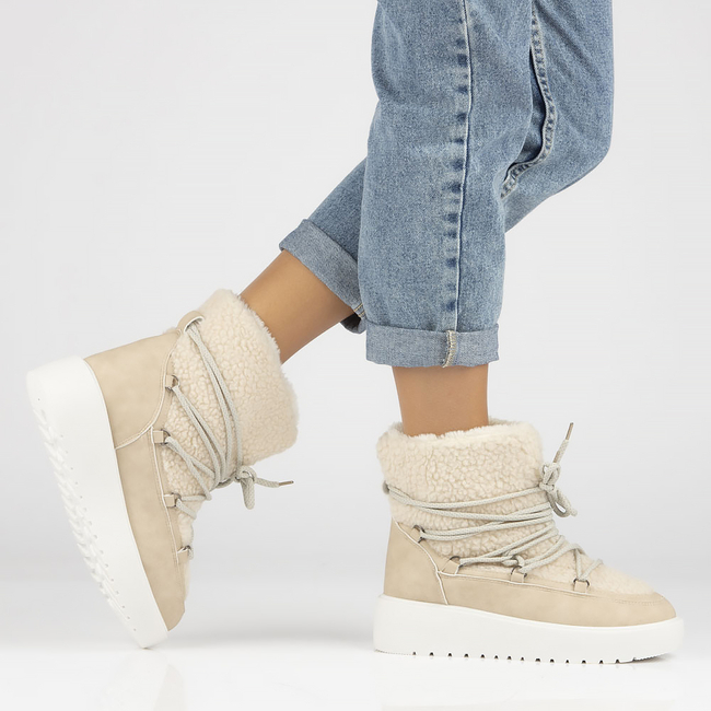 Śniegowce Filippo DBT4238/22 BE beżowe