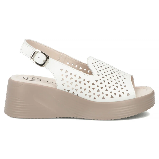 Leather sandals Filippo DS7583/26 WH white