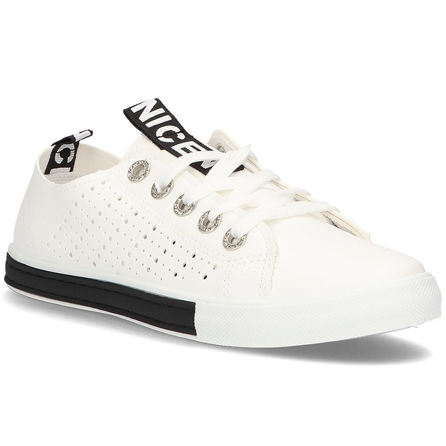 Trampki Filippo DP2288/21 WH BK białe