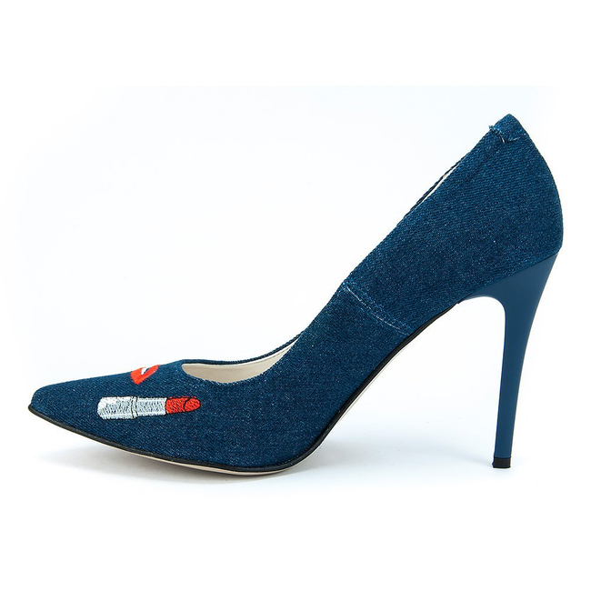 Czółenka FILIPPO 2160 Jeans Haft