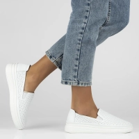 Leather shoes Filippo DP6752/25 WH white