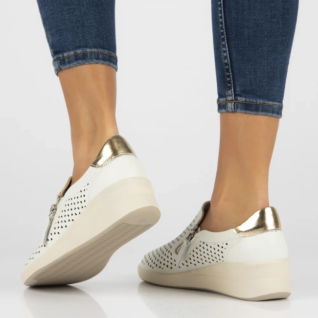 Leather shoes DP6210/24 BE beige