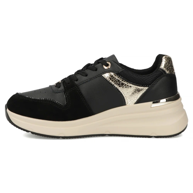 Skórzane sneakersy Filippo DP7769/26 BK czarne