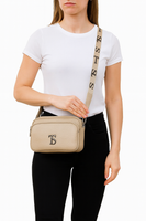 Leather handbag Toscanio F152 beige