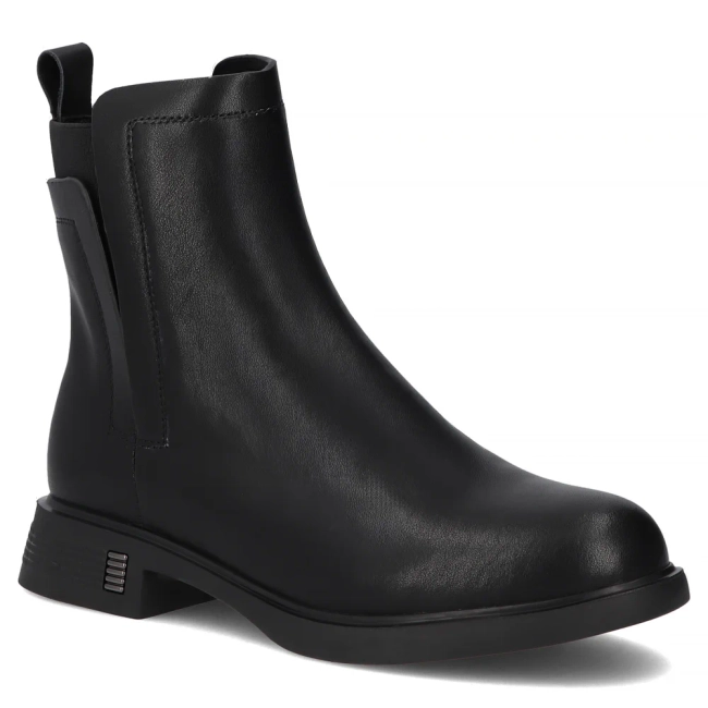 Skórzane botki Filippo DBT7200/25 BK czarne