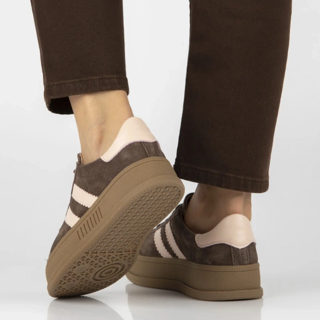 Leather sneakers Filippo DP7995/26 D BR brown