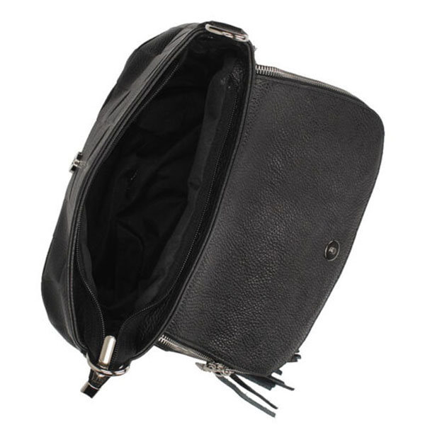 Torebka Toscanio Listonoszka Skórzana C262 czarna