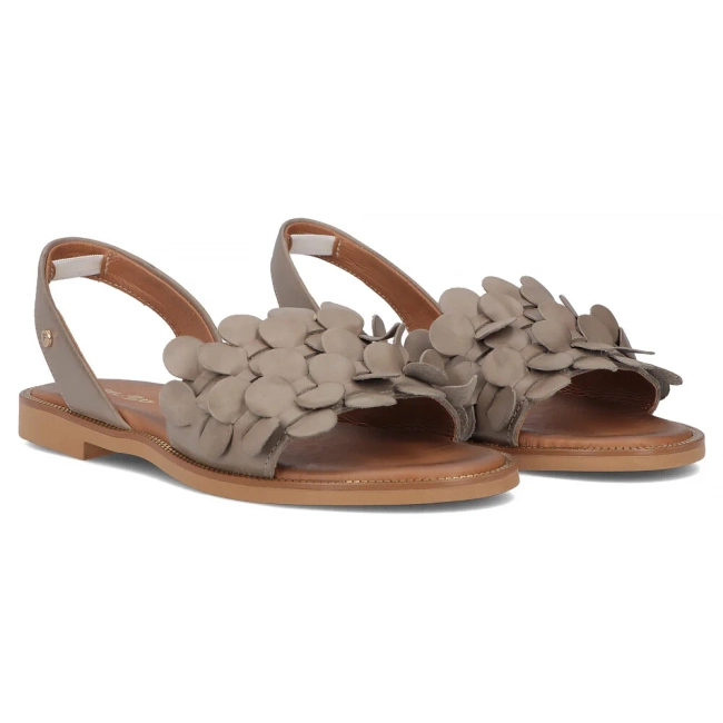 Leather sandals Filippo 40425 taupe