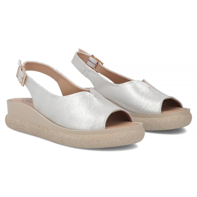 Leather sandals Filippo DS7581/26 SI silver