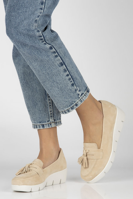 Leather shoes Filippo DP3162/23 BE beige