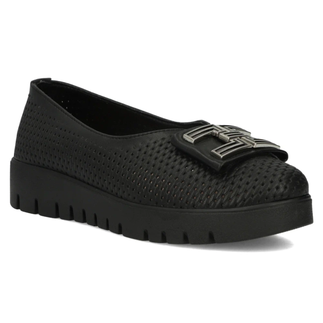 Leather shoes Filippo DP6043/24 BK black