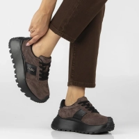 Skórzane sneakersy Filippo DP6785/26 D BR ciemnobrązowe