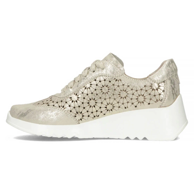 Leather sneakers Filippo DP4690/24 GO gold
