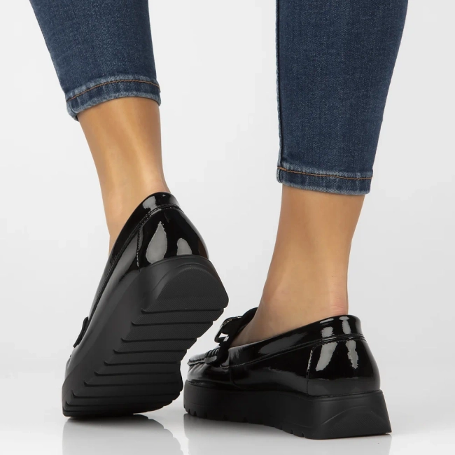 Leather loafers Filippo DP7056/25 BK L black