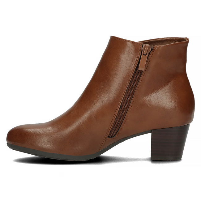 Botki na słupku Filippo DBT4223/22 BR brązowe