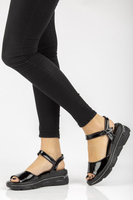 Wedge sandals Filippo DS2319/21 BK black