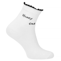 Women's Socks cream LM23-204 star