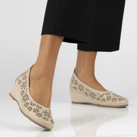 Leather shoes Filippo DP6864/25 BE beige