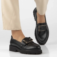 Leather shoes Filippo DP6450/24 BK black