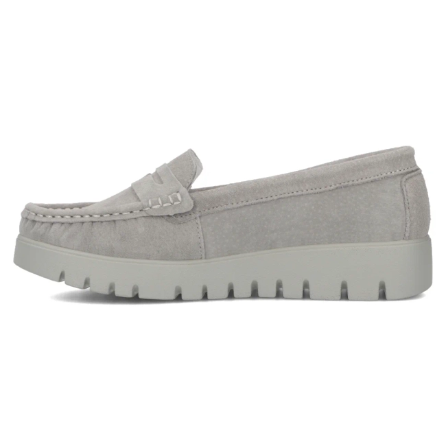 Leather loafers Filippo DP6045/24 GR grey