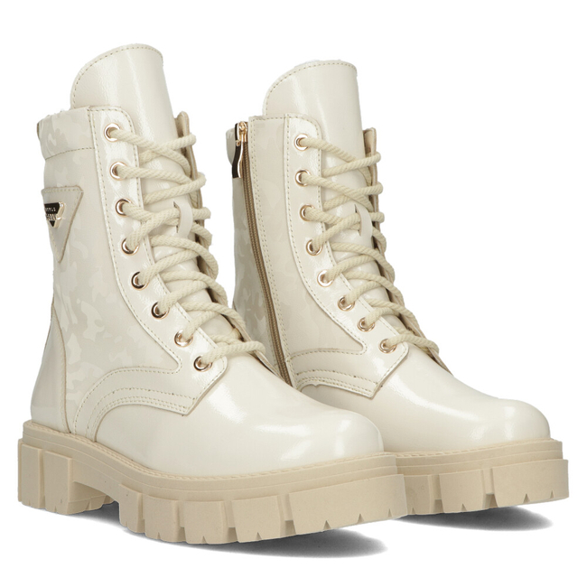 Skórzane trzewiki Filippo 575 beżowe