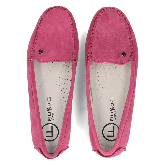 Leather loafers Filippo DP2037/21 FH pink