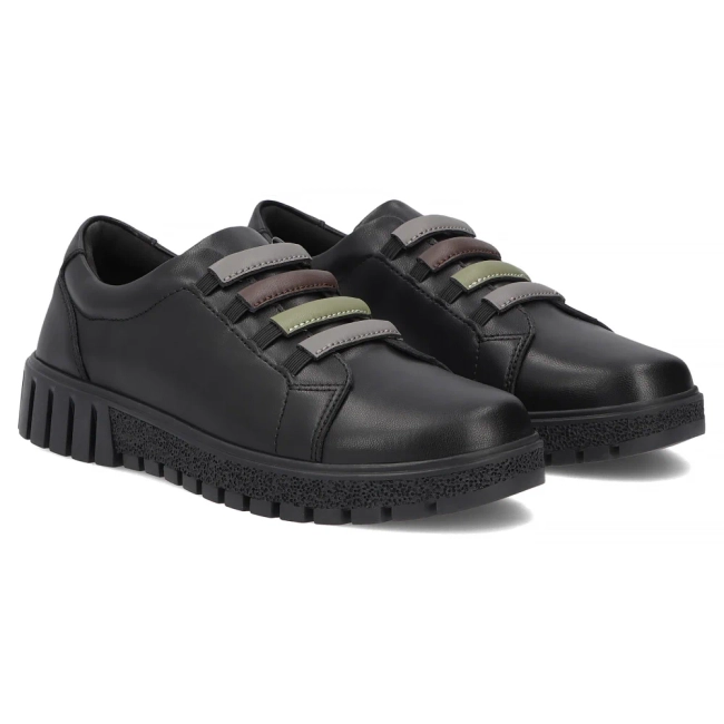 Leather shoes Filippo DP8117/26 BK black