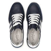 Skórzane półbuty Filippo DP1420/20 NV granatowe