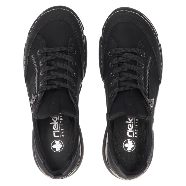 Półbuty Rieker 45973-00 czarne