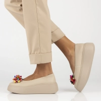 Leather shoes Filippo DP6836/25 BE beige