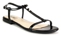 Sandals Filippo 1257 Black Lacquer Pearls