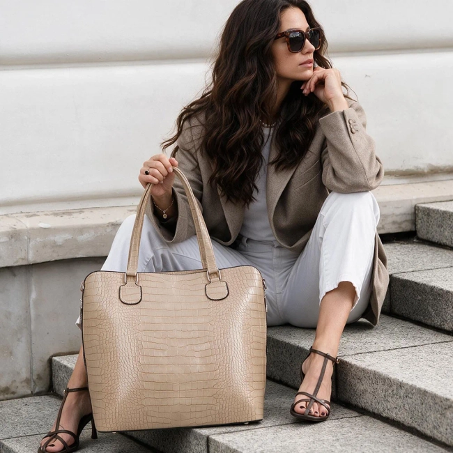 Khaki shopper bag Carry-All