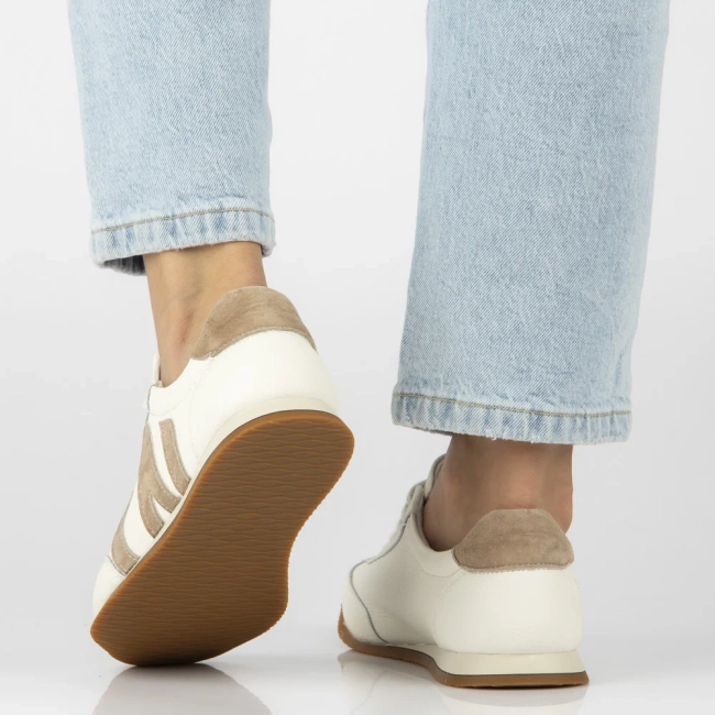 Leather sneakers Filippo DP7963/26 WH white