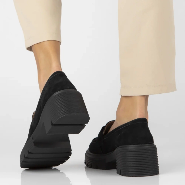 Leather shoes Filippo DP6488/24 BK black