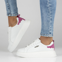 Leather Sneakers Filippo DP4580/23 WH white