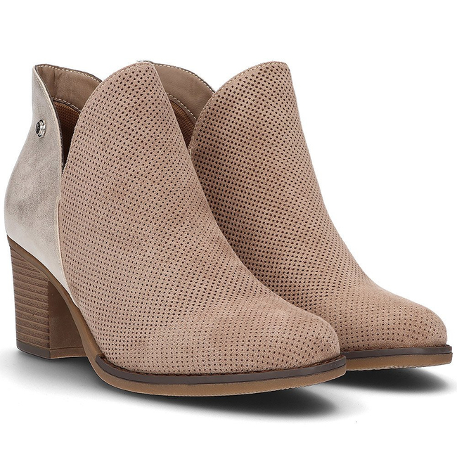 Botki Filippo DBT2075/21 BE beżowe