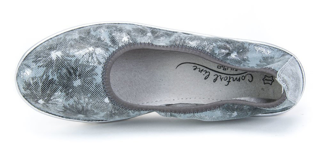 Leather shoes Filippo DP046/18 GR FL gray