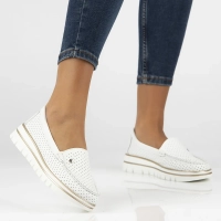 Leather loafers Filippo DP7006/25 WH white