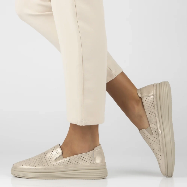 Leather shoes Filippo DP6752/25 GO gold