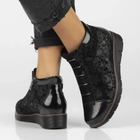 Leather ankle boots Filippo DBT3179/25 BK FL black